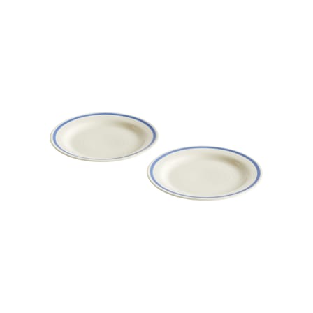 Set de 2 assiettes à dessert Sobremesa / Ø 18,5 - Grès - Hay