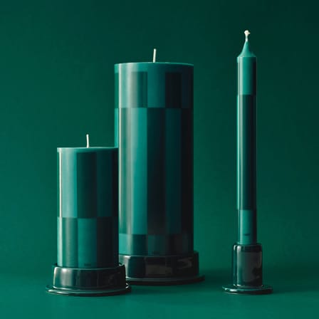 Bougie bloc Column / Ø 9 x H 25 cm - Hay