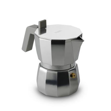 Cafetière italienne Moka gris argent métal /3 tasses - Alessi