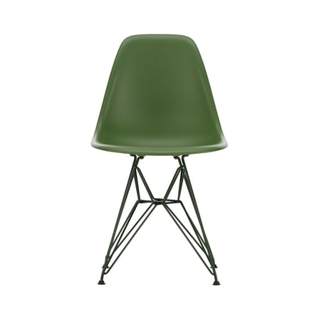 Chaise RE DSR Colours - Eames Plastic Side Chair plastique vert / (1950) - Pieds colorés / Recyclé - Vitra