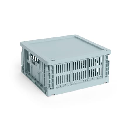 Couvercle  plastique bleu / Pour panier Colour Crate Medium Square & Cube 30 x 30 cm - Hay