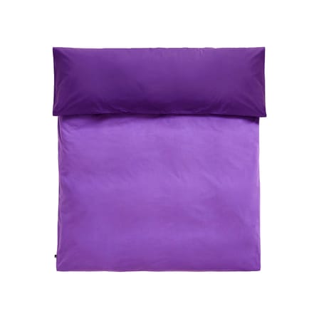 Housse de couette 240 x 220 cm Duo tissu violet / Coton Oeko-tex - Hay