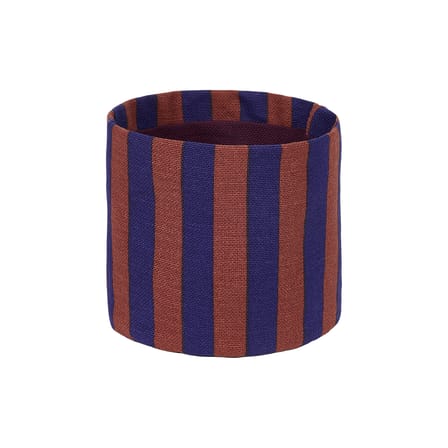 Panier  tissu bleu / H 17 cm - NOBODINOZ