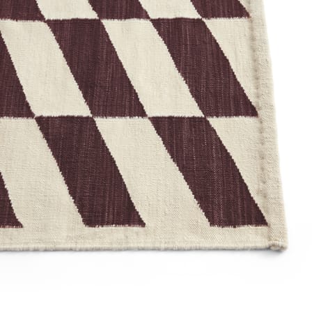 Shift Rug textile red / 170 x 240 cm - Kelim handmade - Hay
