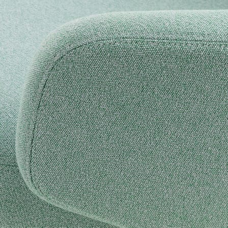 Set fauteuil & repose-pieds Grand Repos tissu vert / Pivotant & inclinable - Vitra