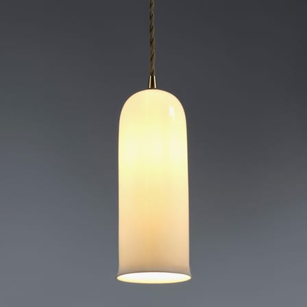 Suspension Olympia n°2 céramique blanc / Ø 9,3 x H 24,5 cm - Serax