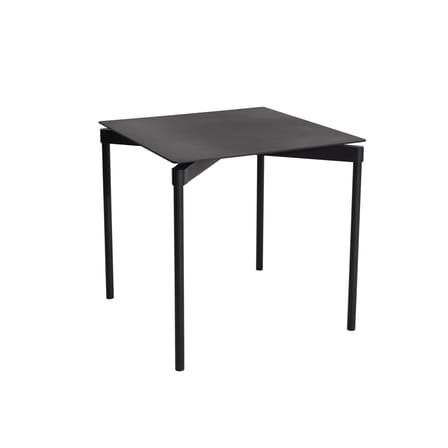 Table carrée Fromme métal noir / Aluminium - 70 x 70 cm - Petite Friture