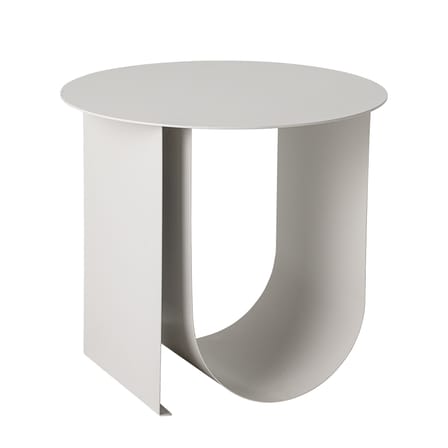 Table d'appoint Cher métal gris / Ø 43 cm - Porte-revues intégré - Bloomingville