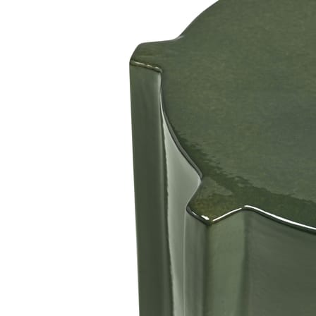 Table d'appoint Pawn Geometric céramique vert / Tabouret - Ø 31,3 x H 45 cm - Serax