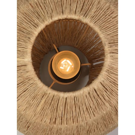 Iguazu Small Table lamp cane & fibres beige / Hessian - Ø 25 cm - GOOD&MOJO