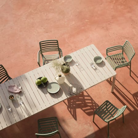 Table à rallonge Tevere beige / 211-275 x 100 cm - NARDI