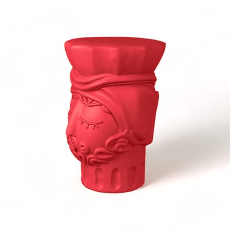 Tabouret Magna Graecia - Testa di Moro Man céramique rose - Seletti