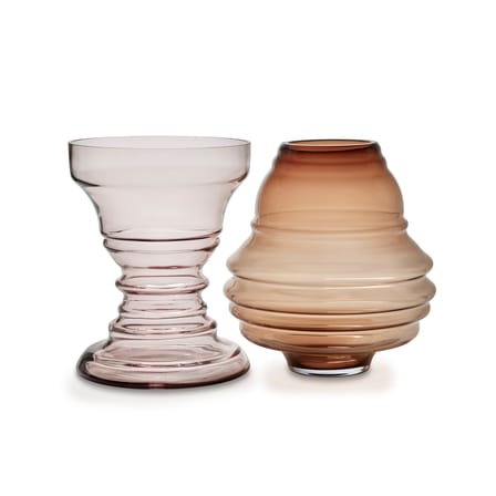 Vase Cameo IN&OUT 01 verre rose - Serax