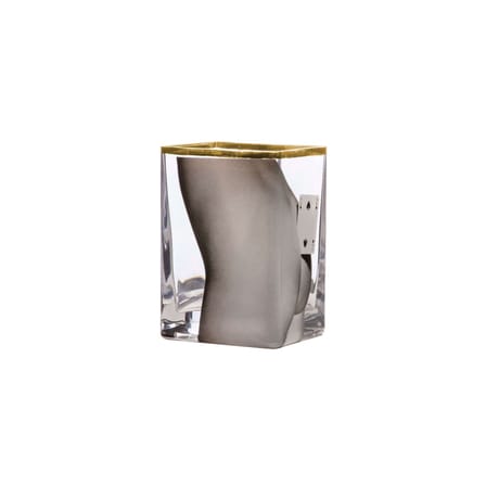 Vase Toiletpaper - Two of Spades verre multicolore / 10 x 8 x H 14 cm - Détail or 24K - Seletti