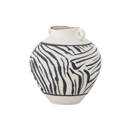 Vasen Togo keramik schwarz / Ø 25 x H 26 cm - Bloomingville