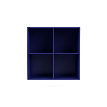 Show Wall storage wood blue / W 69.6 x D 30 x H 69.6 cm - MONTANA
