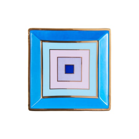Coupelle Scala céramique bleu violet / Vide-poche - 11,4 x 11,4 cm - Jonathan Adler