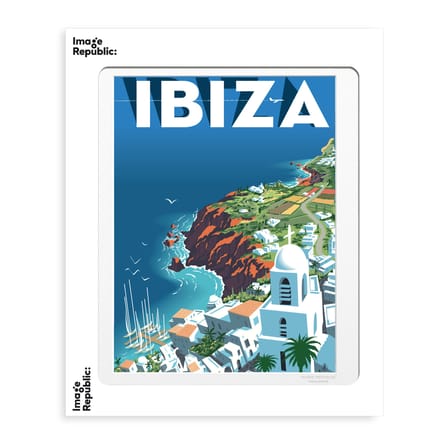 Affiche Monsieur Z - Ibiza papier multicolore / 40 x 50 cm / Seconde vie - Image Republic