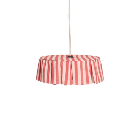 Abat-jour Vibes tissu rouge / Ø 40 x H 12 cm - Voile de coton - NOBODINOZ