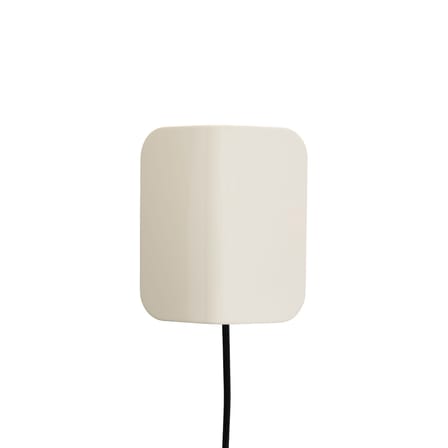 Applique con presa Apex metallo bianco / Orientabile - Hay
