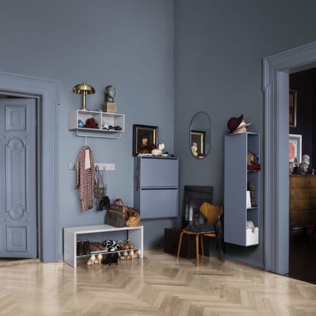 Banc Montsk bois rose / Rangement chaussures - L 100 cm - MONTANA