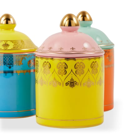 Boîte Grandpa Small céramique jaune / Ø x H 14 cm - Pols Potten