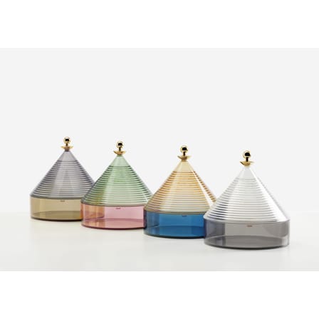 Boîte Trullo plastique vert / Ø 25 x H 27 cm - Fabio Novembre, 2019 - Kartell