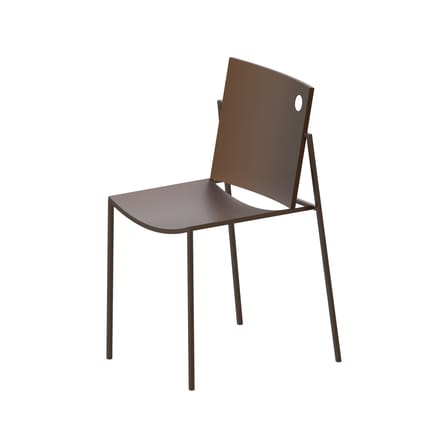 Chaise empilable Aurora métal marron - Zeus