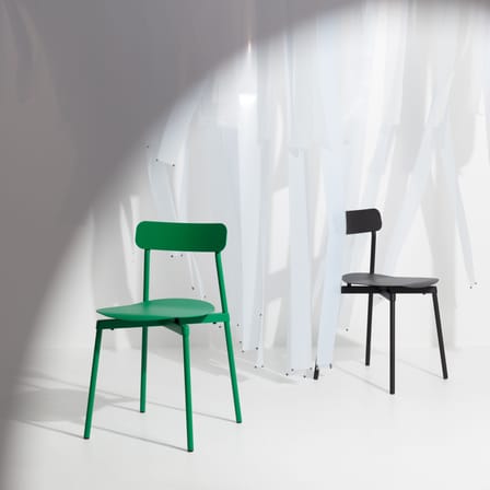 Chaise empilable Fromme métal vert / Aluminium - Petite Friture