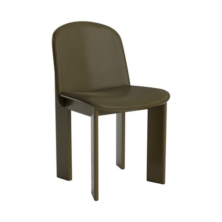 Chaise rembourrée Chisel 65 / Rembourrage cuir - Hay