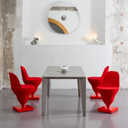 Chaise rembourrée Gelato tissu marron - Moustache