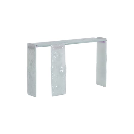 Console Opalia verre transparent / 136 x 41 x H 80 cm - Glas Italia