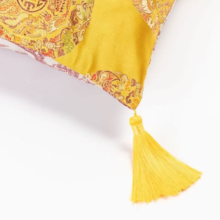 Coussin Hybrid - Ottavia tissu jaune / 50 x 35 cm - Seletti