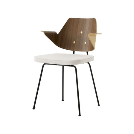 Fauteuil RFH RD7 bois naturel / Robin Day, 1951 - Assise rembourrée - &tradition