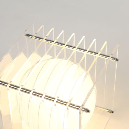 Lampe de table Lop Small Square plastique transparent / Lauréat Archiproducts Design Award - BANG
