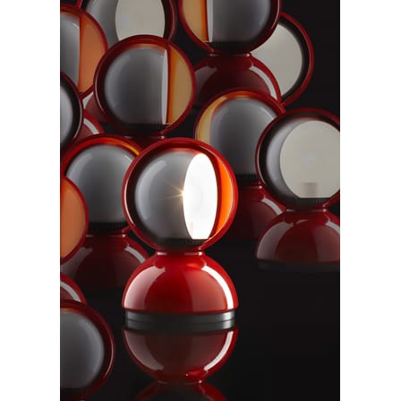 Lampe de table Masters' Pieces - Eclisse métal rouge / Vico Magistretti , 1965 - Artemide