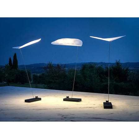 Lampe sans fil rechargeable Koyoo LED métal papier blanc / Papier - USB - Ingo Maurer