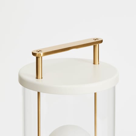 Lampe sans fil rechargeable The Muse 2.0 métal blanc / IP44 - TALA