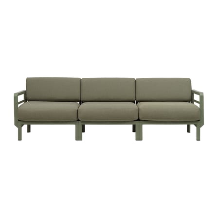 Canapé de jardin modulable Maximo tissu vert / 3 places - L 253.5 cm - NARDI
