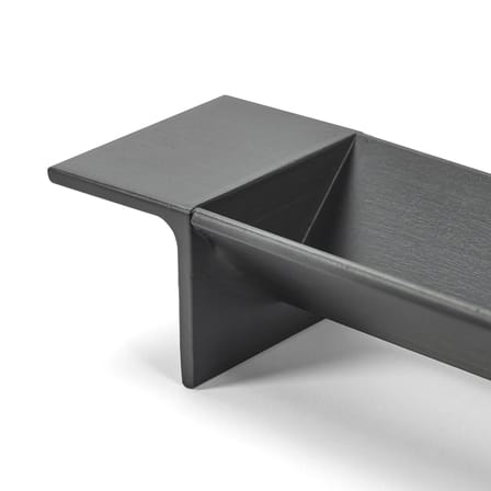 Plateau L-Tray Large métal noir / Corbeille à fruits - L 63 cm - Serax