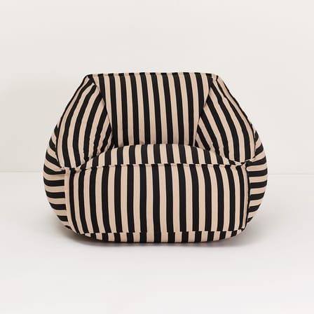 Pouf Ziggy tessuto nero - NOBODINOZ