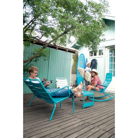 Rocking chair Luxembourg métal vert / Aluminium - Fermob