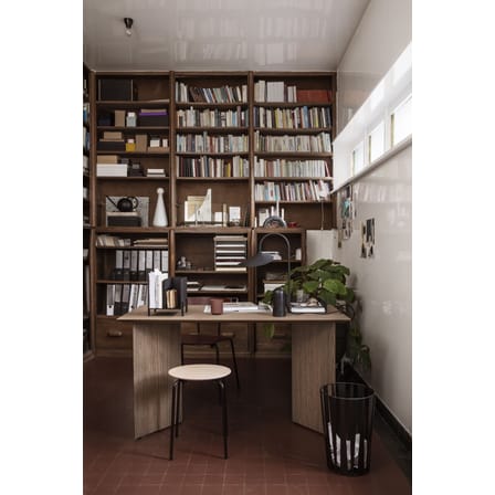 Herman Stackable stool wood black / Wood & metal - Ferm Living