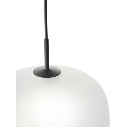 Suspension Rime verre blanc / Ø 37  - soufflé bouche - Muuto