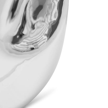 Table d'appoint Currents chrome céramique argent / Ø 36 x H 45 cm - HK LIVING