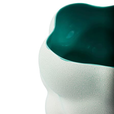 Vase Grape Small céramique vert / Ø 24,5 x H 30 cm - POLSPOTTEN