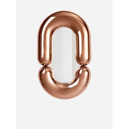 Wandspiegel Zodiac Bumper Medium keramik kupfer metall / Keramik - L 55 x H 90 cm - Moustache