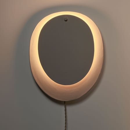 Applique avec prise Nebula 03 céramique blanc / L 37 x H 44 cm - Serax