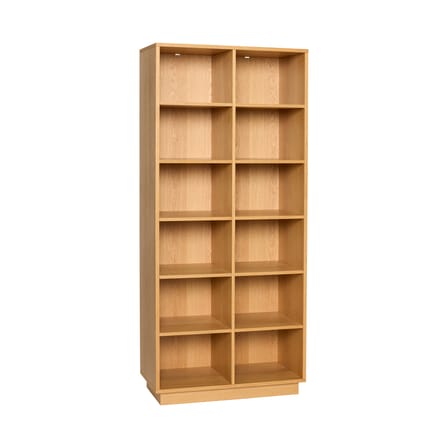 Bibliothèque Disco Large bois naturel / L 80 x P 30 x H 180 cm - HÜBSCH