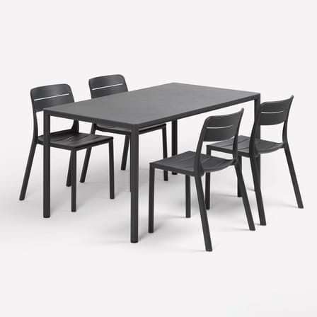 Chaise empilable Cassia Bistrot bleu - NARDI